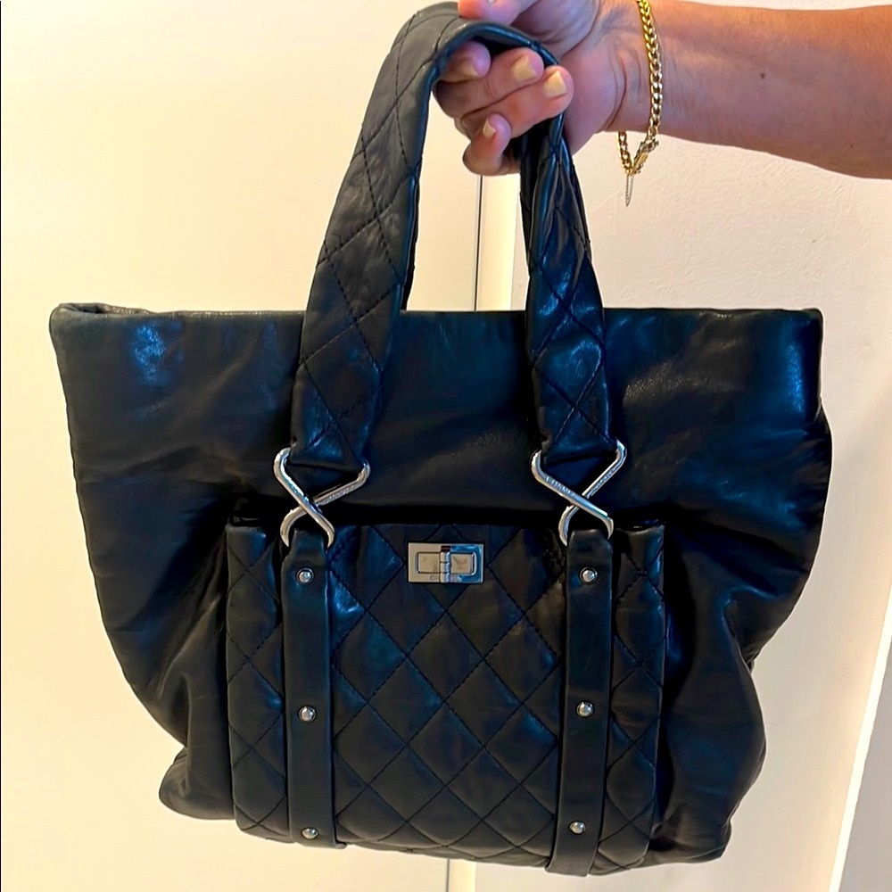 Chanel Black Quilted Tote Bag